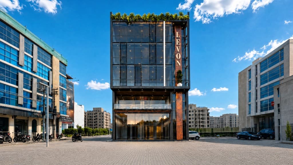 Levon 55-C plaza in daylight